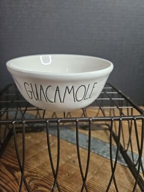 Rae Dunn White Ceramic Bowl with Black Logo